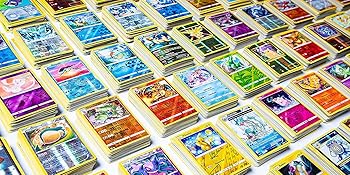 Pokemon cards on table