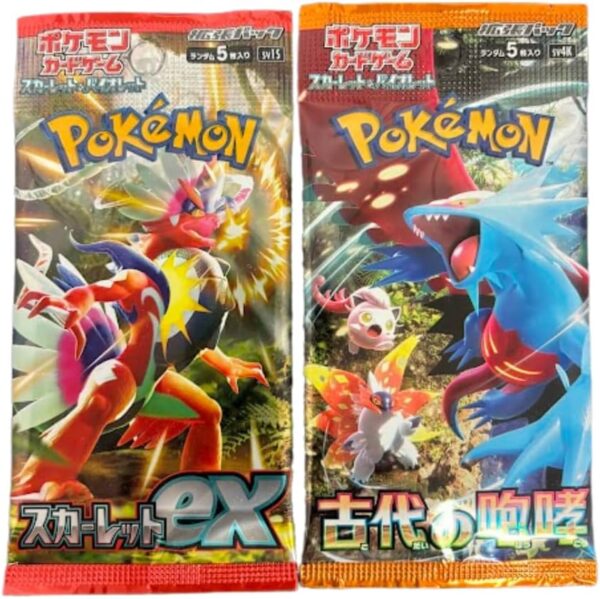 Random Pokemon Japanese Booster Pack Lot of 4 - Image 2