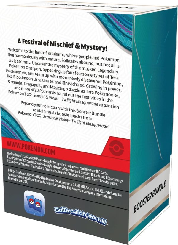 Pokémon TCG: Scarlet & Violet—Twilight Masquerade Booster Bundle (6 Boosters) - Image 3
