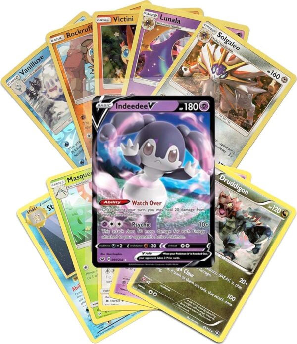 Pokemon Cards 50 Card Assorted Lot with Guaranteed V Pokemon - Image 4