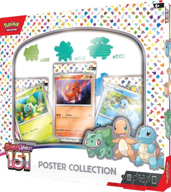 Pokemon TCG Scarlet & Violet 3.5 Pokemon 151 Poster Collection - Image 3