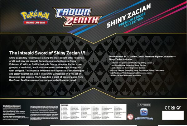 Pokemon Crown Zenith Shiny Zacian Premium Figure Collection - Image 3